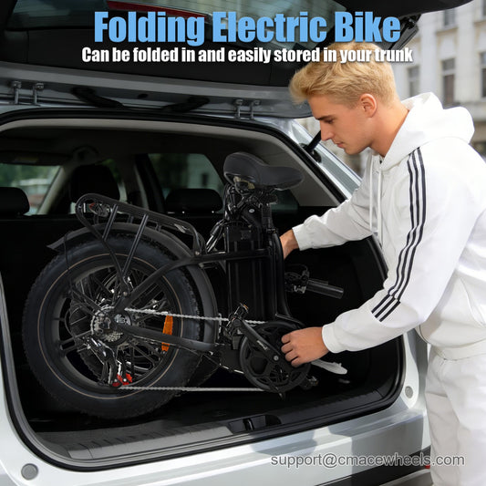 CMACEWHEEL Y20 PRO folded e-bike compact size for car trunk and storage