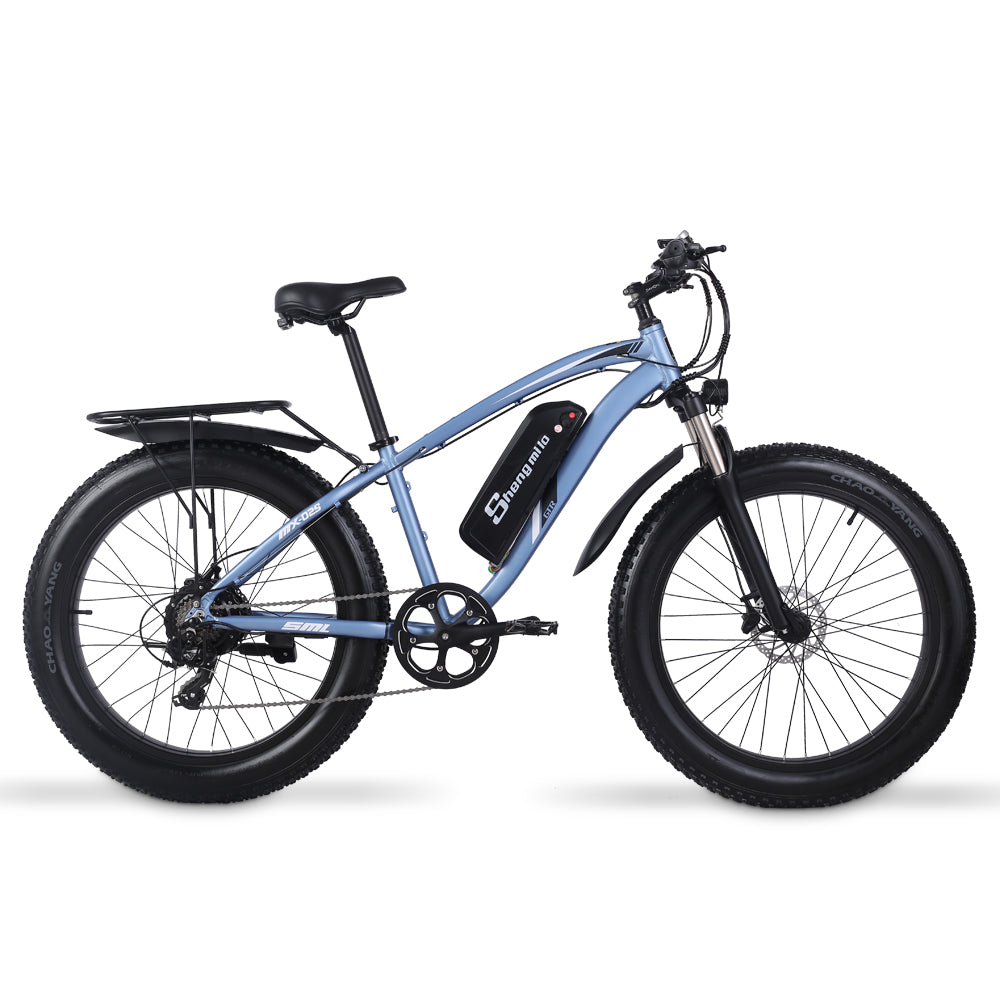 Shengmilo MX02S 26 Inch Electric Bike 1000W Mens Mountain Bike Snow Bike 48V17Ah Lithium Battery 4.0 Fat Tire E-cykel Hydraulisk Disc Brake