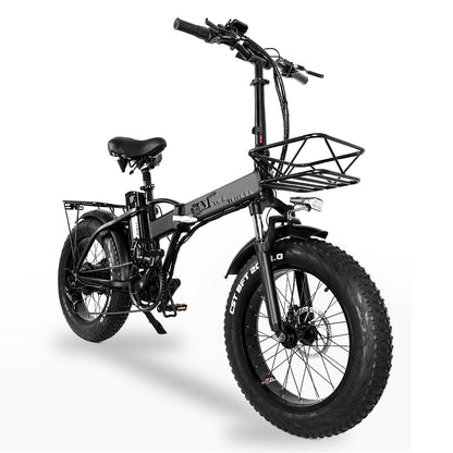 GW20 Edición mejorada Motor de 1000 W Bicicleta eléctrica plegable de 20 pulgadas, batería de litio de 48 V 20 Ah, bicicleta de nieve con neumáticos gruesos 4.0, bicicleta de arena con asistencia eléctrica