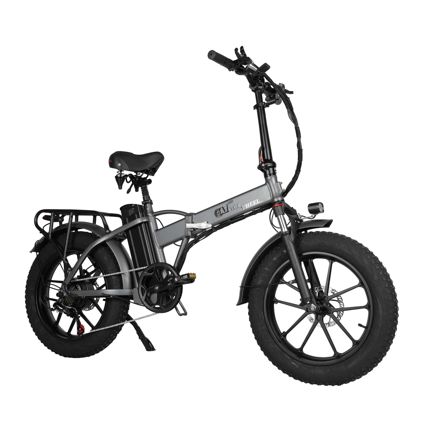 GW20-NEW 20 Inch Folding Electric Bike, Integrated Wheel, 48V 750W (ang.). Fat Tire Bicycle 30-45m/h Speed