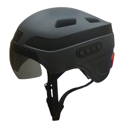 Cască inteligentă de apelare Bluetooth îmbunătățită cu cameră de înregistrare de conducere încorporată 1080P HD, vizor detașabil, lampă spate pentru semnalizare