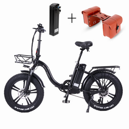 CMACEWHEEL Y20-NEW 750W 20 inch pliabil E-bike Anvelopă grasă Mountain Bike Snow 48V 17A Bicicletă electrică Frână cu disc dublu