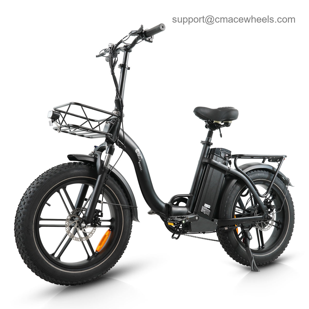 CMACEWHEEL Y20 PRO folding electric bike outdoor riding view on road

