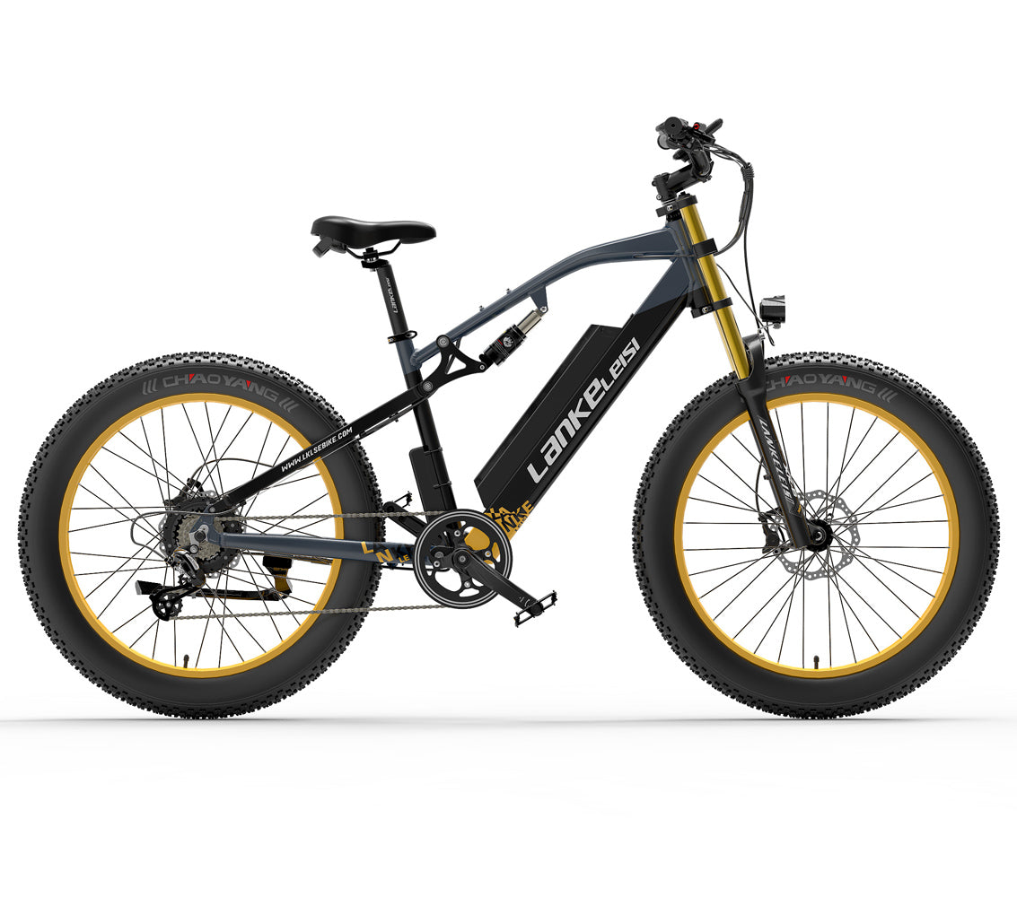 RV700 Explorer 1000W 48V 16Ah Powerful Electric Bicycle 26 Inch Beach Bike Mountain Bike Upgraded Oil Spring Downhill Fork Dual Suspension