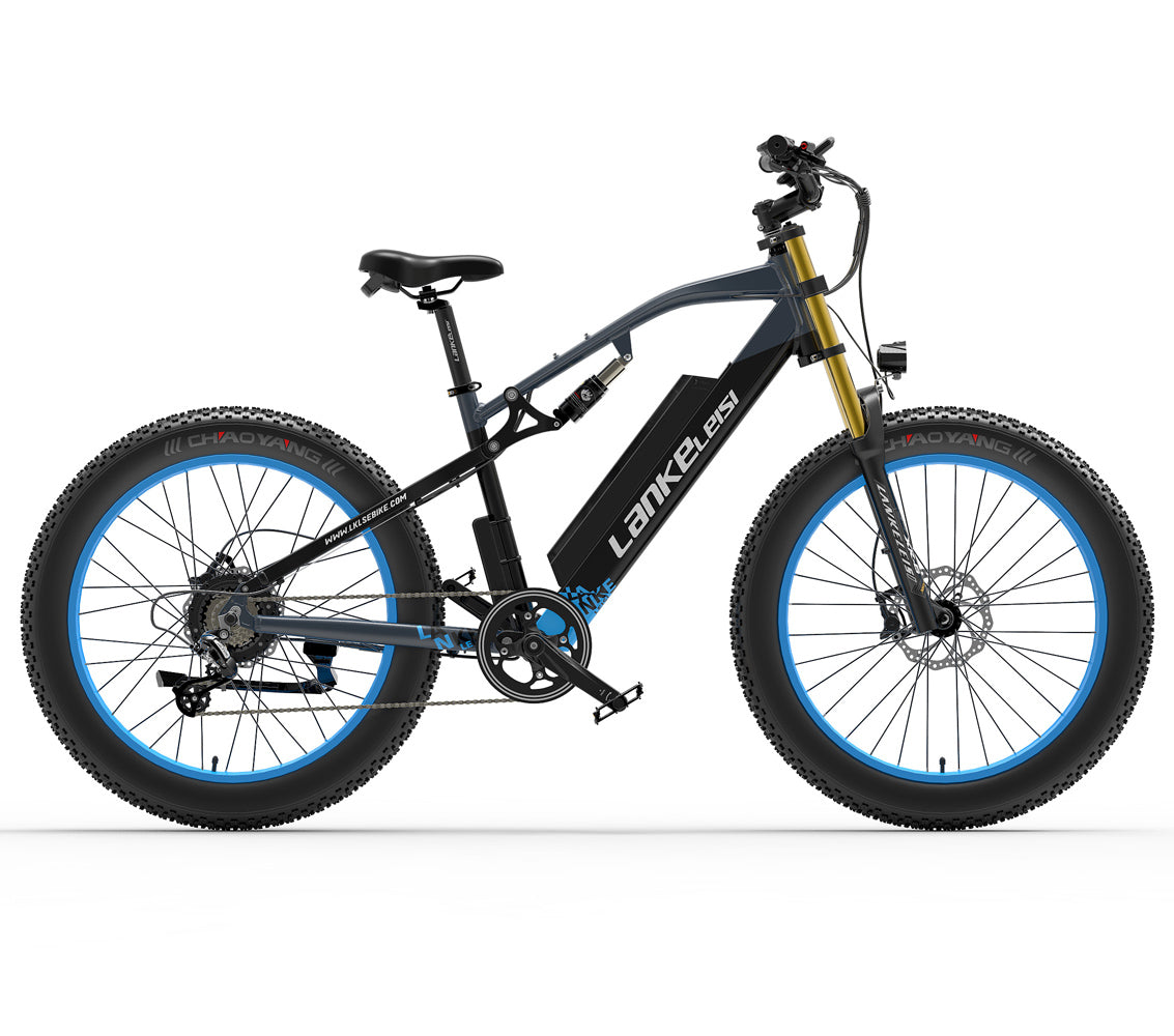 RV700 Explorer 1000W 48V 16Ah Powerful Electric Bicycle 26 Inch Beach Bike Mountain Bike Upgraded Oil Spring Downhill Fork Dual Suspension