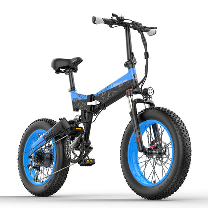 Lankeleisi X3000plus 1000W Folding E-bike 48V 17.5A Electric Bike Snow Bike 20 Inch Mountain Bike Front & Rear Full Suspension