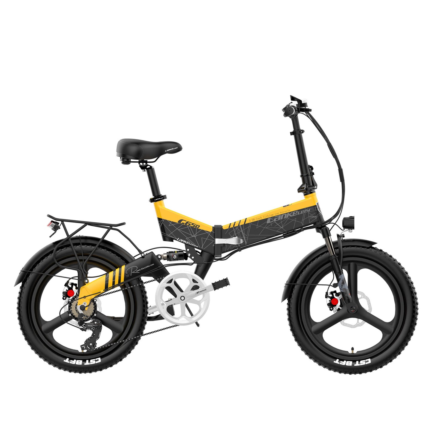 G650 20 tum E-cykel Mountain Bike Folding Electric Bike 400W 48V litiumbatterifront och bakre full upphängning