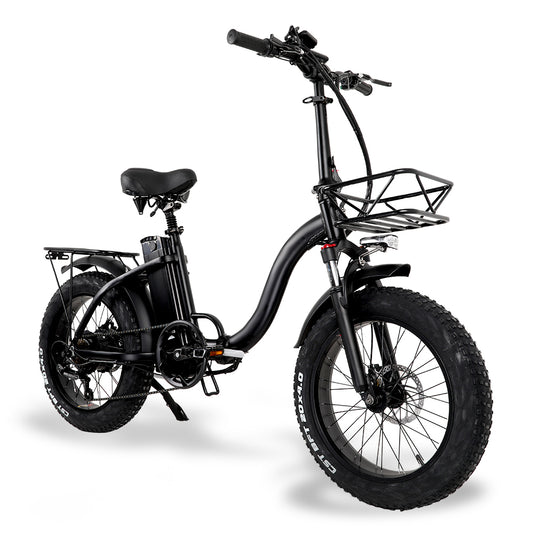 CMACEWHEEL Y20 750W Folding Electric Bike, 20-дюймовый 4.0 Fat Tire Mountain Bike, 48V 15A/17A литиевая батарея, скорость до 45 км/ч