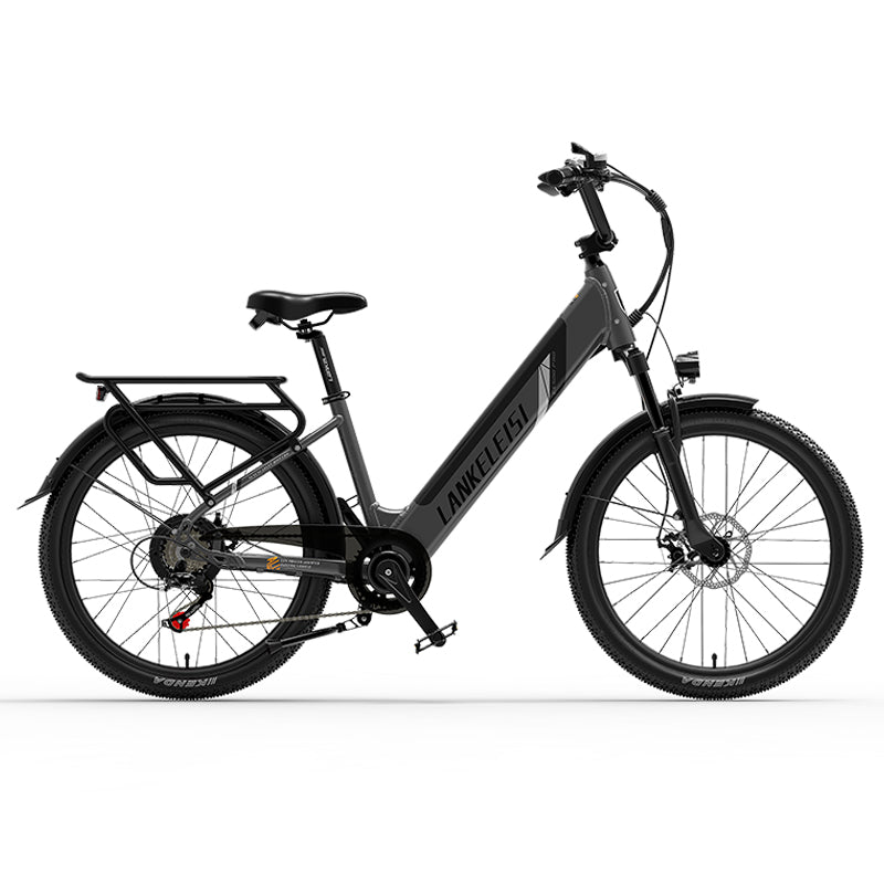 ES500 Pro 500W 48V 16Ah 130Km Rezistență 24 inci Motor fără perii Bicicletă electrică urbană Frâne cu două discuri 32 km/h Viteză maximă City Bik