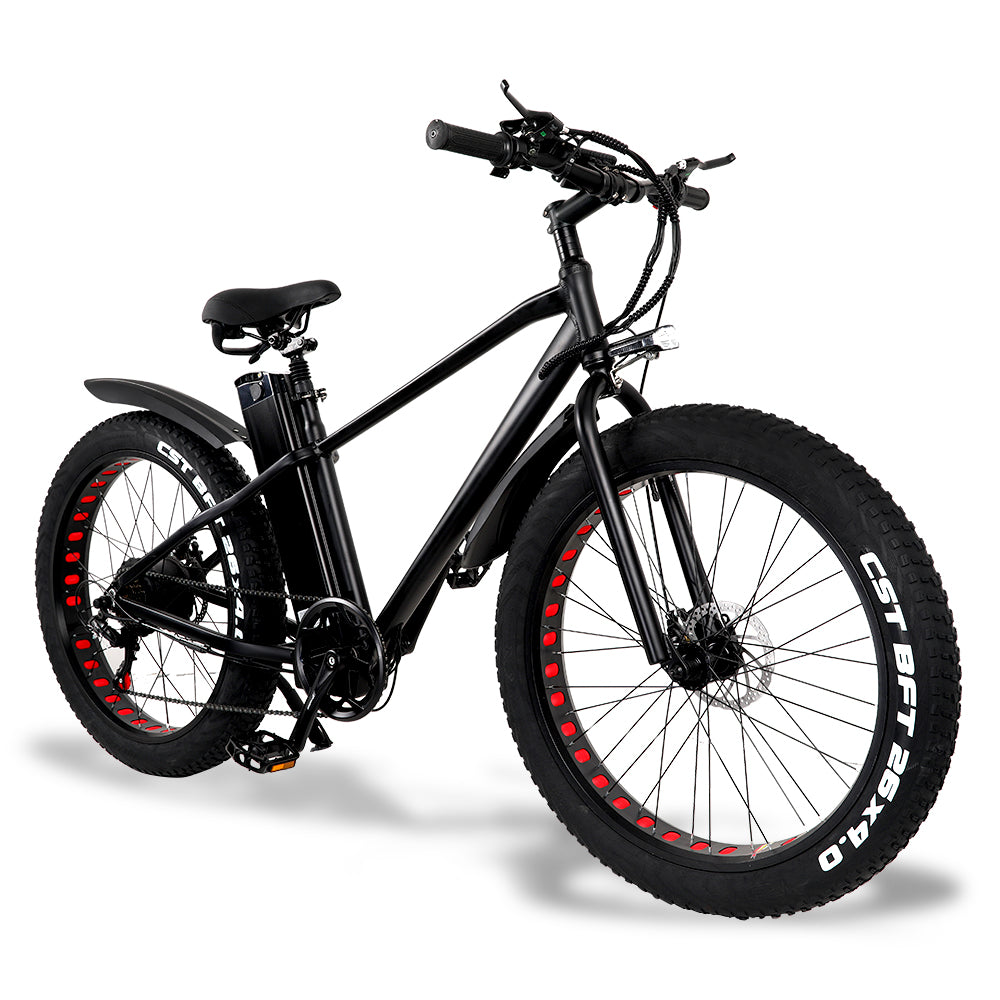 KS26 750W Powerful Electric Bike, 26 Inch 4.0 Fat Tire Mountain Bike, 48V 20Ah Battery, Front & Rear Disc Brake