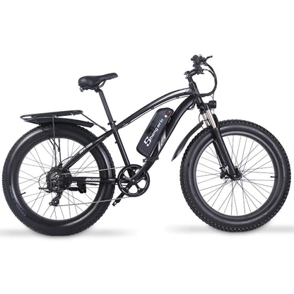 Shengmilo MX02S Bicicletă electrică de 26 inci 1000W Bicicleta de munte pentru bărbați Bicicletă de zăpadă 48V17Ah Baterie cu litiu 4.0 Anvelopă grasă E-bike Frână cu disc hidraulică