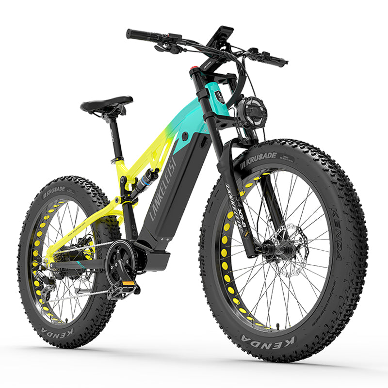 Lankeleisi RV800 PLUS 48V 15Ah Bicicleta eléctrica de moda Sistema de transmisión de 7 velocidades de 26 pulgadas Hasta 52 Km / h Freno de disco hidráulico delantero y trasero