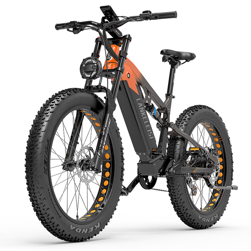 Lankeleisi RV800 PLUS 48V 15Ah Bicicleta eléctrica de moda Sistema de transmisión de 7 velocidades de 26 pulgadas Hasta 52 Km / h Freno de disco hidráulico delantero y trasero