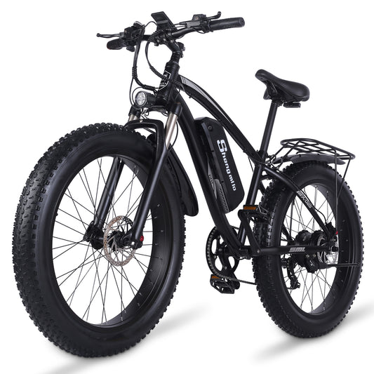 Shengmilo MX02S Bicicletă electrică de 26 inci 1000W Bicicleta de munte pentru bărbați Bicicletă de zăpadă 48V17Ah Baterie cu litiu 4.0 Anvelopă grasă E-bike Frână cu disc hidraulică