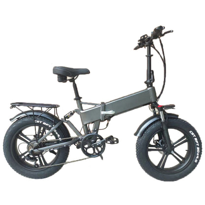 RX20 750W Folding Electric Bicycle 20*4 (ang.). Fat Tire Mountain Bike 48V (ang.). E-bike Full Suspension (ang.)