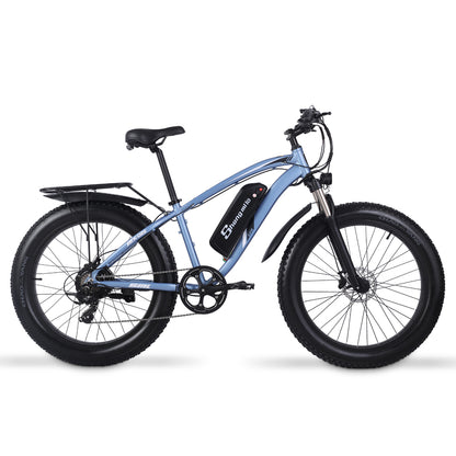 Shengmilo MX02S Bicicletă electrică de 26 inci 1000W Bicicleta de munte pentru bărbați Bicicletă de zăpadă 48V17Ah Baterie cu litiu 4.0 Anvelopă grasă E-bike Frână cu disc hidraulică